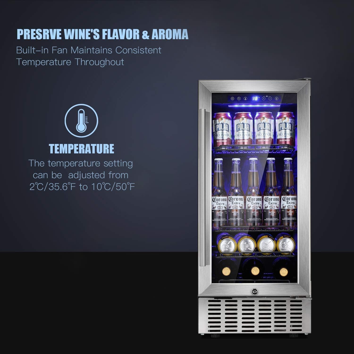 ChillEdge 28_Antarctic Star 15 Inch Beverage Refrigerator