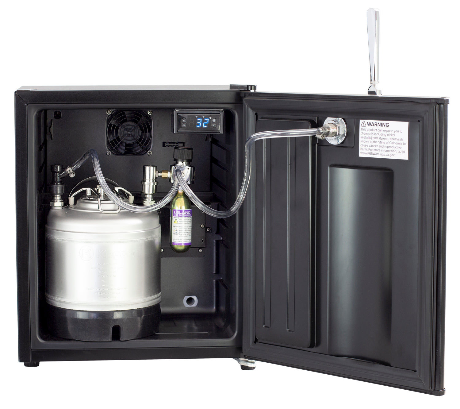 HK-46-CB Cold Brew Coffee Mini Kegerator with Keg - Black