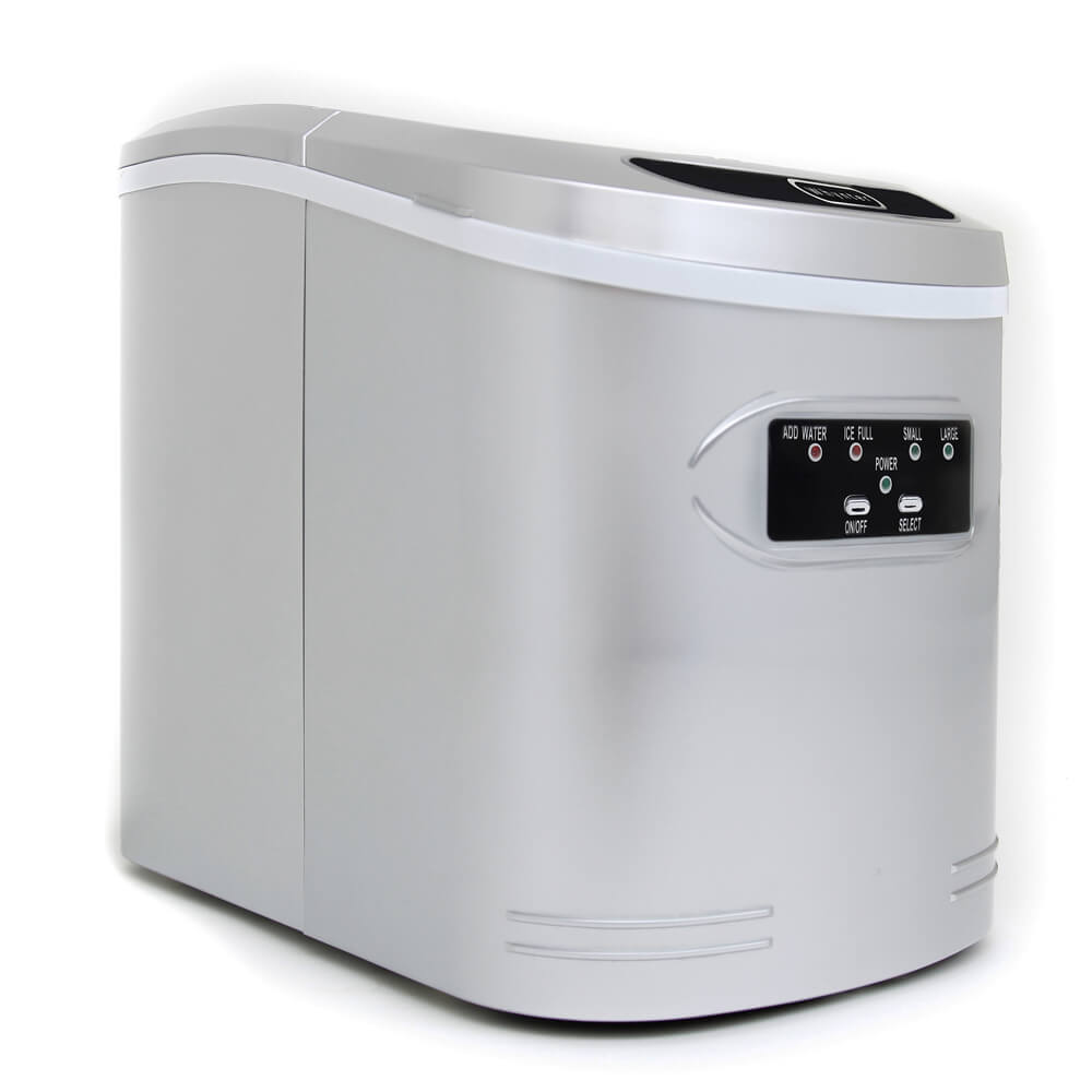Whynter Compact Portable Ice Maker 27 lb capacity – Metallic Silver