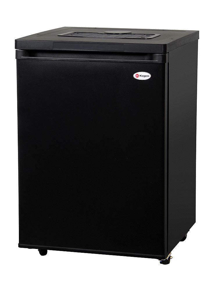 24" Wide Black Kegerator - Cabinet Only